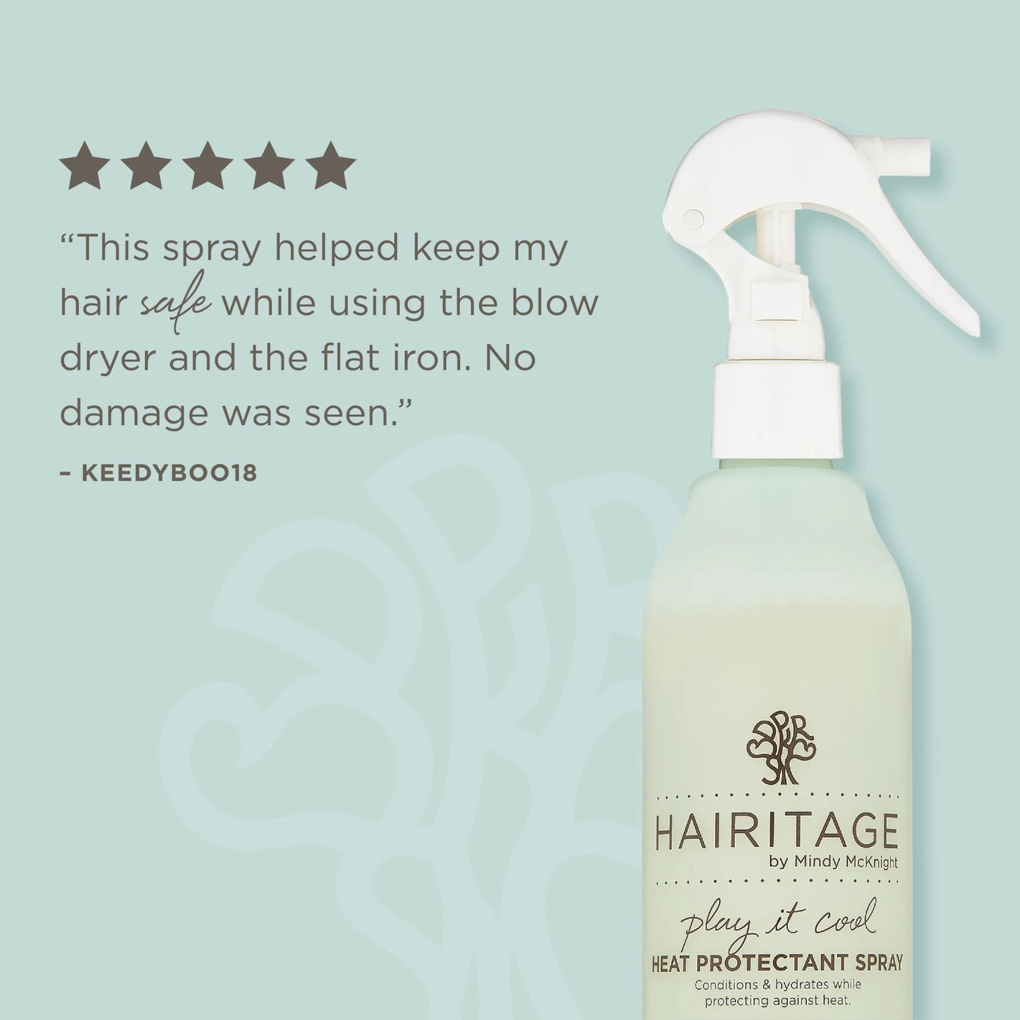 Hair Tools Set: Ceramic Heated Blow Dryer Brush Straightener and Play It Cool Argan Oil Heat Protectant Spray